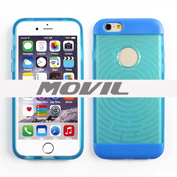 NP-2508 Frontera TPU   PC Funda para Apple iPhone 6-8